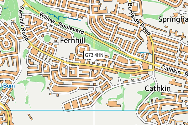 G73 4HN map - OS VectorMap District (Ordnance Survey)