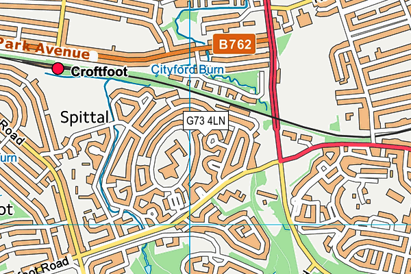 G73 4LN map - OS VectorMap District (Ordnance Survey)
