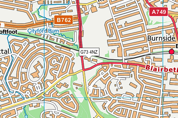 G73 4NZ map - OS VectorMap District (Ordnance Survey)