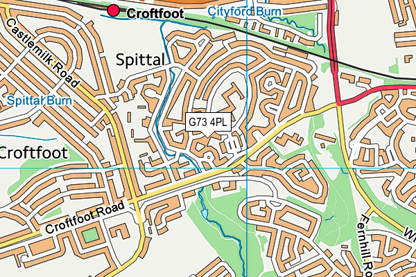 G73 4PL map - OS VectorMap District (Ordnance Survey)