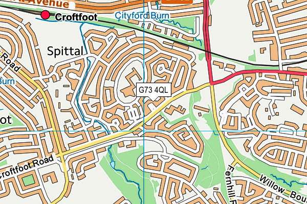 G73 4QL map - OS VectorMap District (Ordnance Survey)