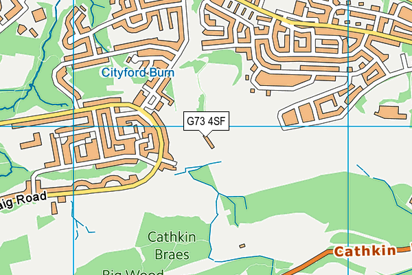 G73 4SF map - OS VectorMap District (Ordnance Survey)