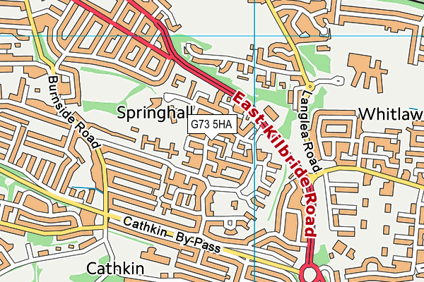 G73 5HA map - OS VectorMap District (Ordnance Survey)