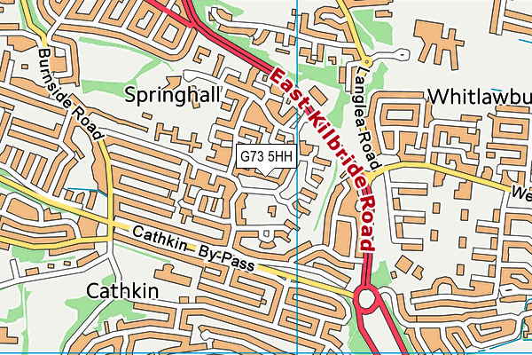 G73 5HH map - OS VectorMap District (Ordnance Survey)