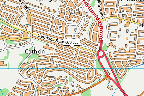 G73 5LL map - OS VectorMap District (Ordnance Survey)