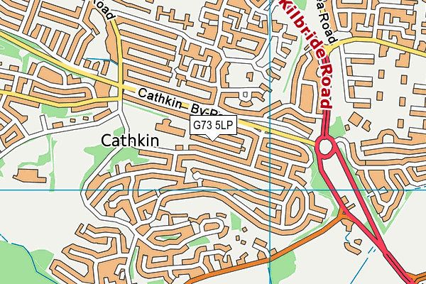 G73 5LP map - OS VectorMap District (Ordnance Survey)