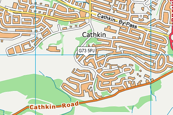 G73 5PJ map - OS VectorMap District (Ordnance Survey)