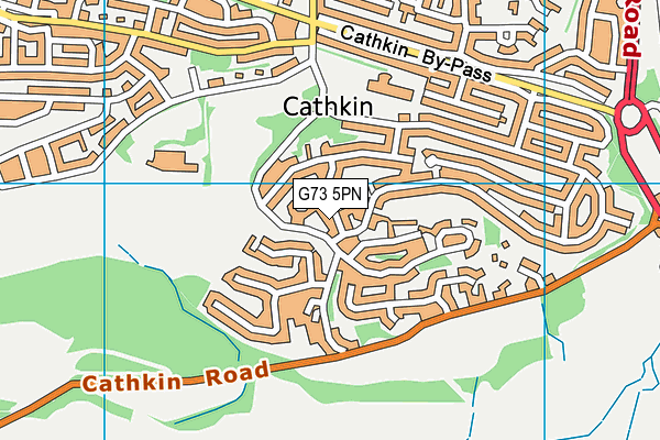 G73 5PN map - OS VectorMap District (Ordnance Survey)