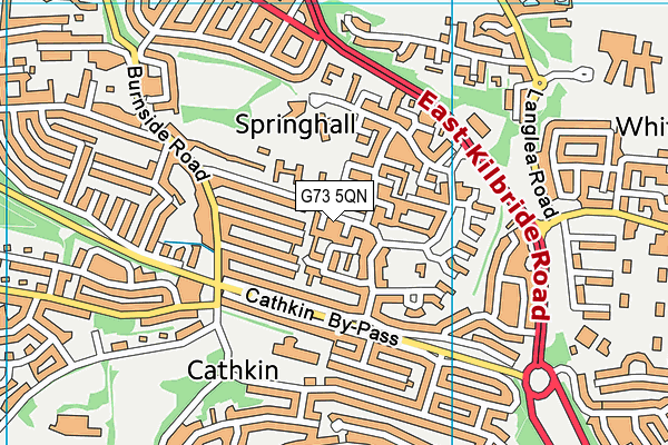 G73 5QN map - OS VectorMap District (Ordnance Survey)