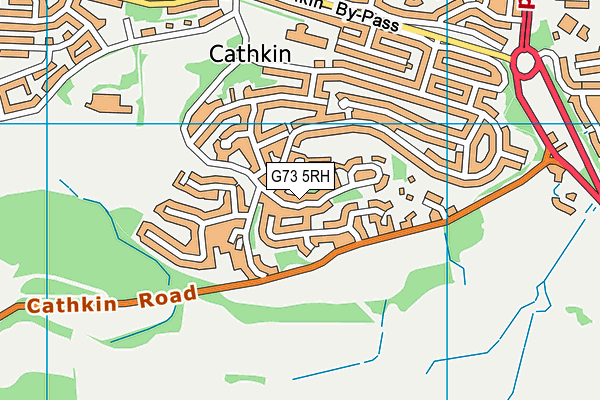 G73 5RH map - OS VectorMap District (Ordnance Survey)