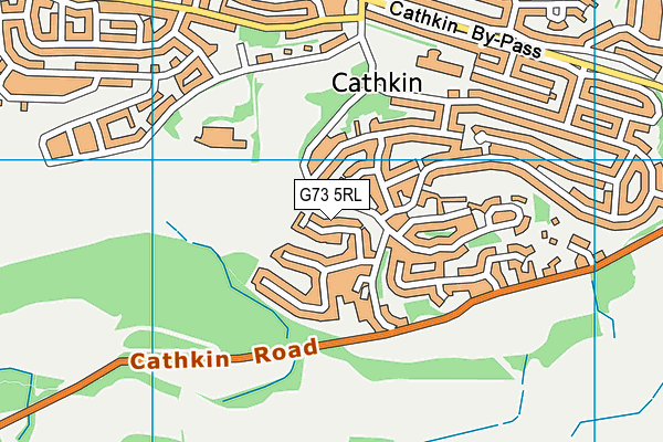 G73 5RL map - OS VectorMap District (Ordnance Survey)