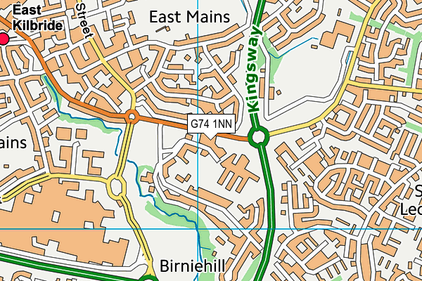 G74 1NN map - OS VectorMap District (Ordnance Survey)