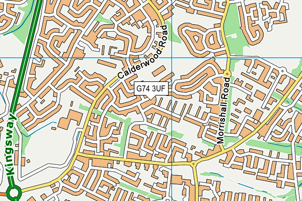 G74 3UF map - OS VectorMap District (Ordnance Survey)