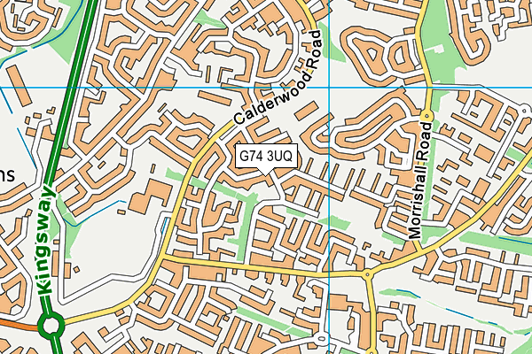 G74 3UQ map - OS VectorMap District (Ordnance Survey)