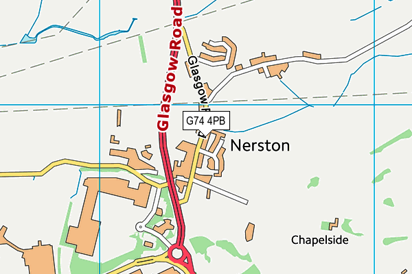 G74 4PB map - OS VectorMap District (Ordnance Survey)