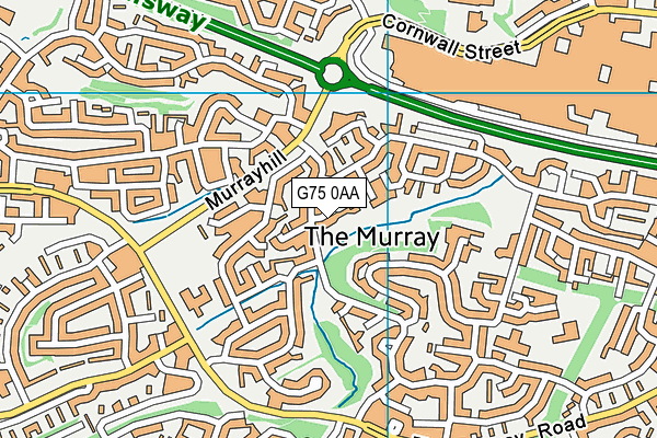 G75 0AA map - OS VectorMap District (Ordnance Survey)