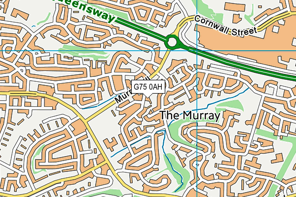 G75 0AH map - OS VectorMap District (Ordnance Survey)