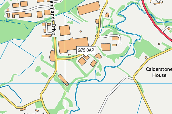 G75 0AP map - OS VectorMap District (Ordnance Survey)