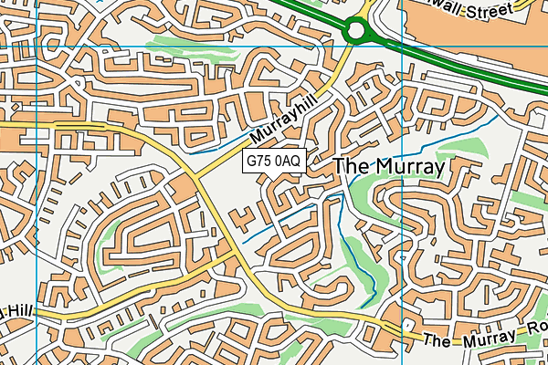 G75 0AQ map - OS VectorMap District (Ordnance Survey)