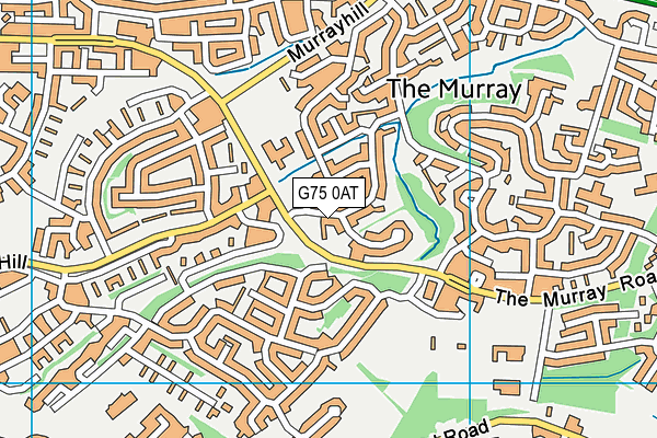 G75 0AT map - OS VectorMap District (Ordnance Survey)