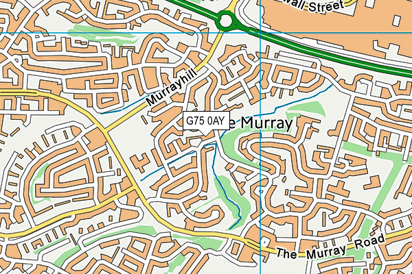 G75 0AY map - OS VectorMap District (Ordnance Survey)