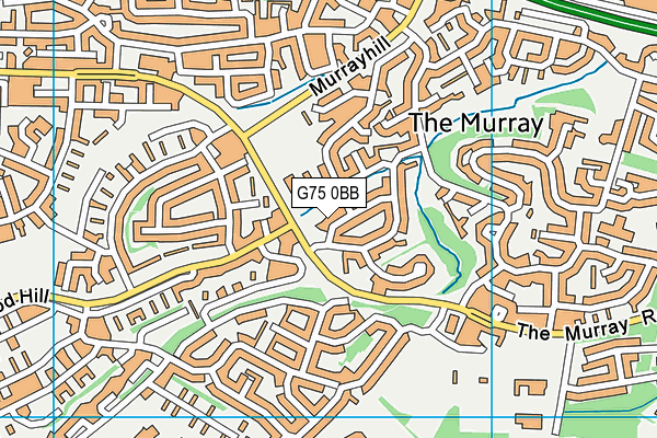G75 0BB map - OS VectorMap District (Ordnance Survey)