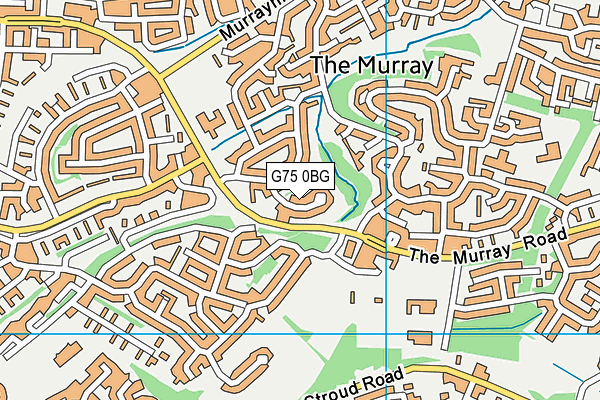 G75 0BG map - OS VectorMap District (Ordnance Survey)