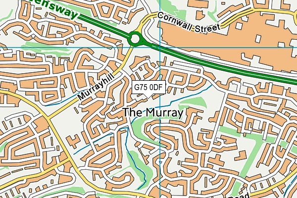 G75 0DF map - OS VectorMap District (Ordnance Survey)