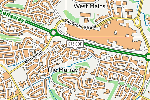 G75 0DP map - OS VectorMap District (Ordnance Survey)