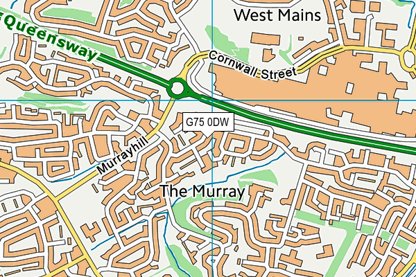 G75 0DW map - OS VectorMap District (Ordnance Survey)