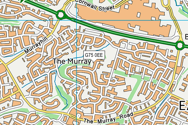 G75 0EE map - OS VectorMap District (Ordnance Survey)