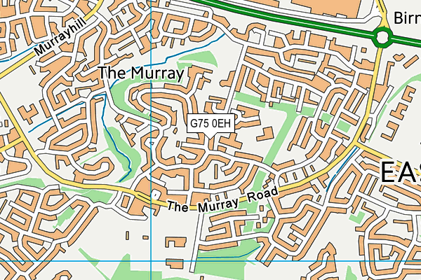 G75 0EH map - OS VectorMap District (Ordnance Survey)
