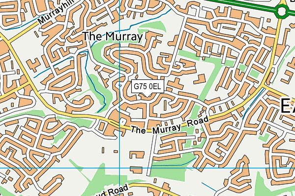 G75 0EL map - OS VectorMap District (Ordnance Survey)
