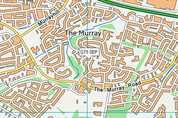 G75 0EP map - OS VectorMap District (Ordnance Survey)