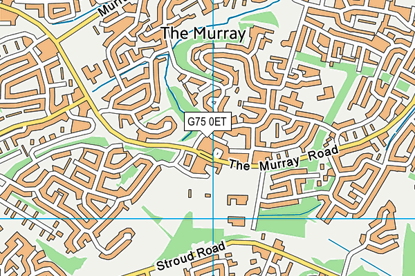 G75 0ET map - OS VectorMap District (Ordnance Survey)