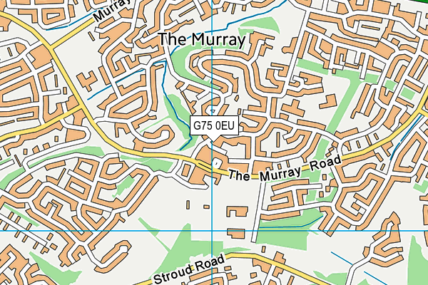 G75 0EU map - OS VectorMap District (Ordnance Survey)