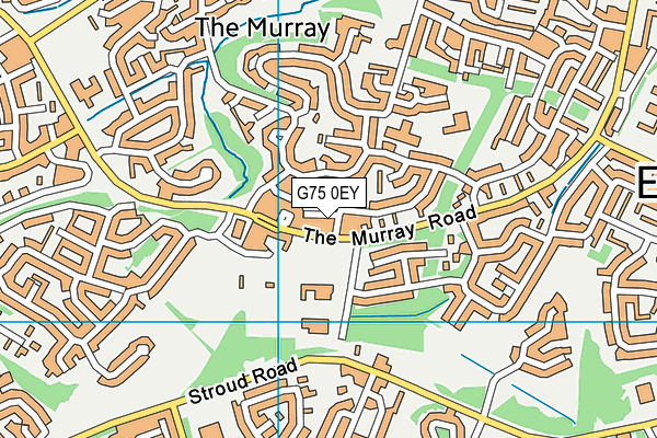 G75 0EY map - OS VectorMap District (Ordnance Survey)