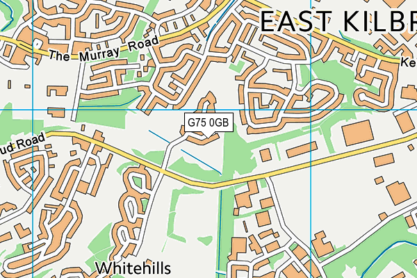 G75 0GB map - OS VectorMap District (Ordnance Survey)