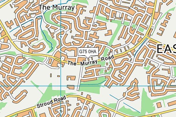 G75 0HA map - OS VectorMap District (Ordnance Survey)