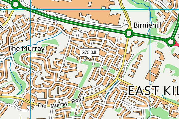 G75 0JL map - OS VectorMap District (Ordnance Survey)