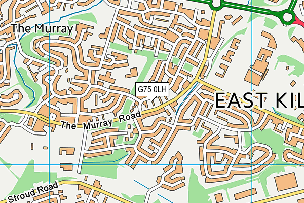 G75 0LH map - OS VectorMap District (Ordnance Survey)