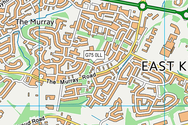 G75 0LL map - OS VectorMap District (Ordnance Survey)