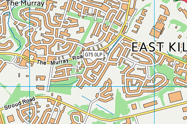G75 0LP map - OS VectorMap District (Ordnance Survey)