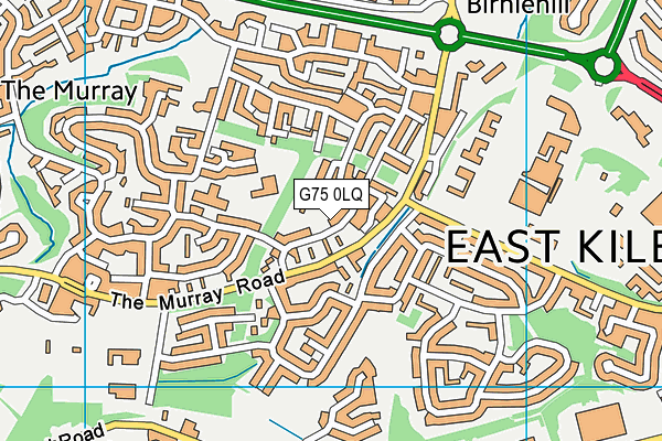 G75 0LQ map - OS VectorMap District (Ordnance Survey)