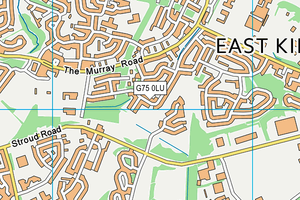 G75 0LU map - OS VectorMap District (Ordnance Survey)
