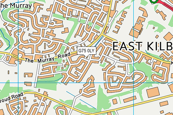 G75 0LY map - OS VectorMap District (Ordnance Survey)
