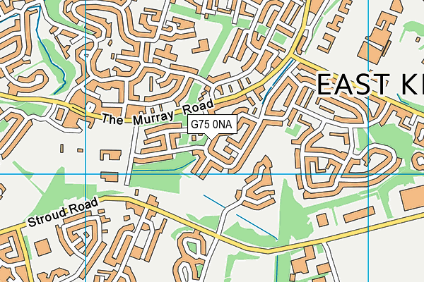 G75 0NA map - OS VectorMap District (Ordnance Survey)