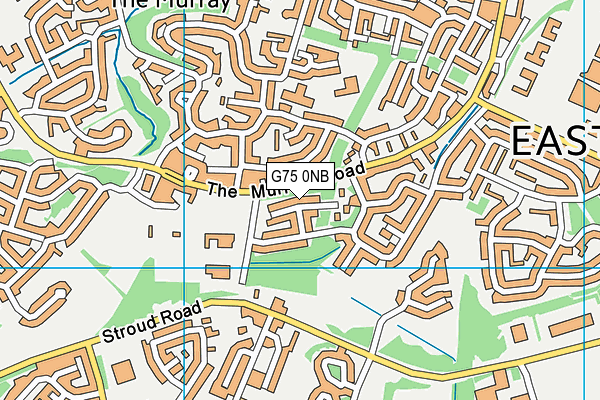 G75 0NB map - OS VectorMap District (Ordnance Survey)