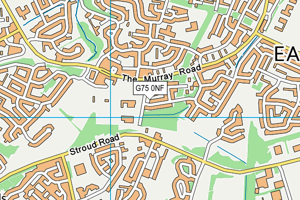 G75 0NF map - OS VectorMap District (Ordnance Survey)