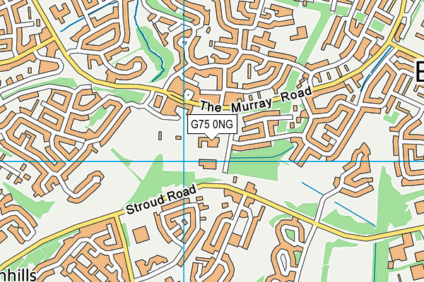 G75 0NG map - OS VectorMap District (Ordnance Survey)